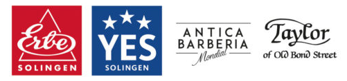 Markenlogos ERBE YES TAYLOR und MONDIAL